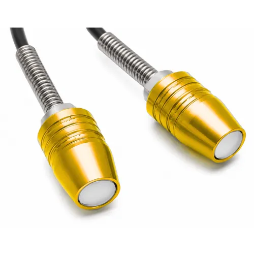 S005 YELLOW TORNILLO PARA PLACA 12V CON LUZ BLANCA/CUERPO AMARILLO