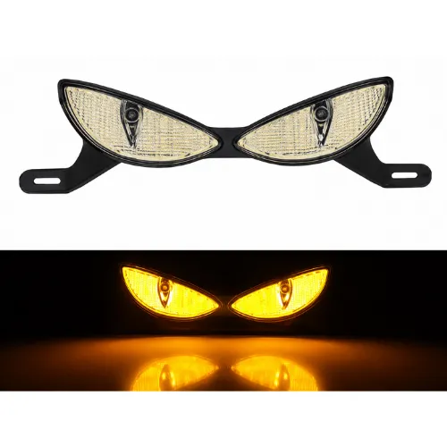 T42-D YELLOW ADORNO CON LUZ LED PARA PLACA 12V AMARILLO