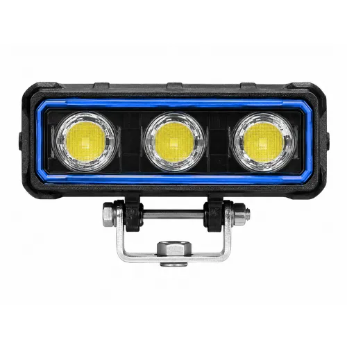 LUZ DE 3 LEDS BICOLOR CON DRL AZUL 12/24V