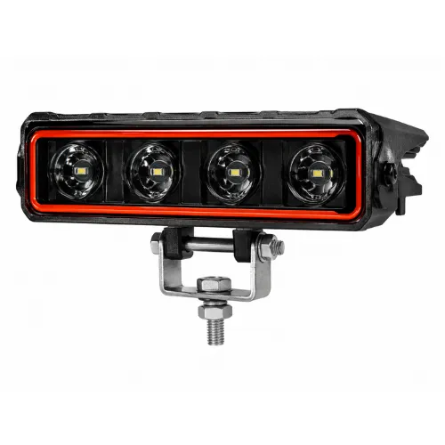 LUZ DE 4 LEDS BICOLOR CON DRL ROJO 12/24V