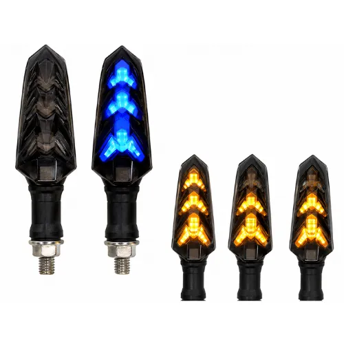 LUZ LED DIRECCIONAL UNIVERSAL PARA MOTOCICLETA AZUL
