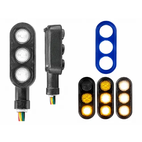 LUZ LED DIRECCIONAL UNIVERSAL PARA MOTOCICLETA AZUL