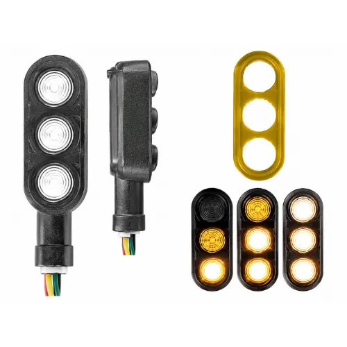 LUZ LED DIRECCIONAL UNIVERSAL PARA MOTOCICLETA AMARILLO