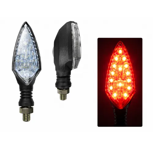 LUZ LED DIRECCIONAL UNIVERSAL PARA MOTOCICLETA ROJO