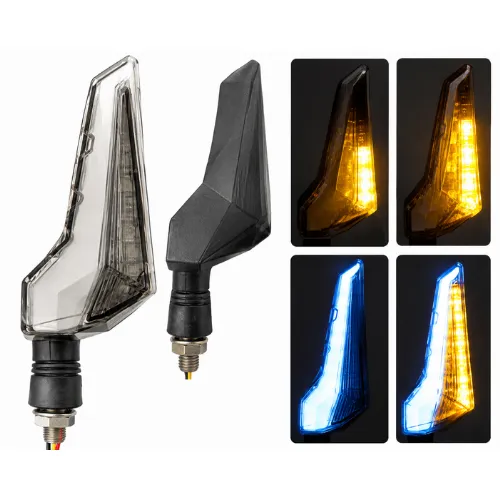 LUZ LED DIRECCIONAL UNIVERSAL PARA MOTOCICLETA AZUL