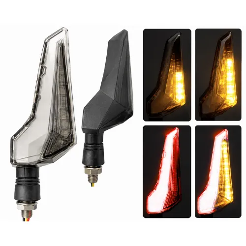 LUZ LED DIRECCIONAL UNIVERSAL PARA MOTOCICLETA ROJO