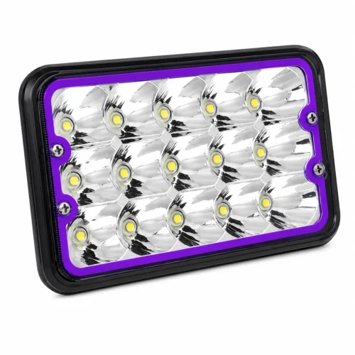 UNIDAD 5 PULGADAS CON ARILLO DE LED MORADO(PAR)