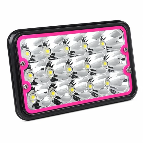 UNIDAD 5 PULGADAS CON ARILLO DE LED ROSA(PAR)