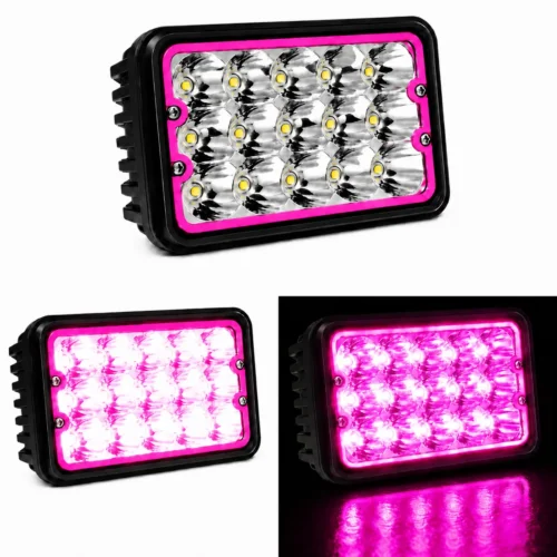 UNIDAD  5in CON 15 HIPER-LEDS DE 3W C/U OJO DE ANGEL ROSA (PAR)