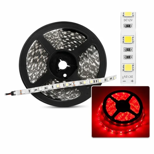 ROLLO DE LED SMD 5050 FLEXIBLE RECORTABLE LUZ 24V ROSA (ROLLO)