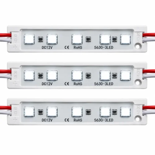 MODULO DE LEDS 5*5050 SMD BLANCO 7.6 X 1.4 X 0.5CM (20 PZAS)