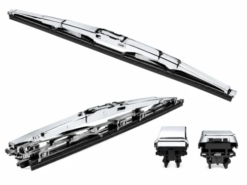LIMPIAPARABRISAS DOBLE DELGADO 18" CROMADO (PAR)