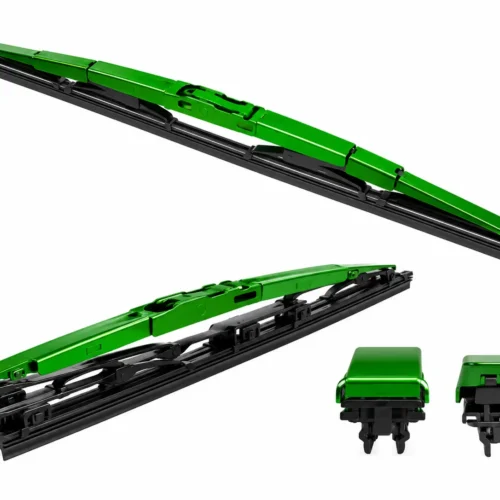 LIMPIAPARABRISAS DOBLE DELGADO 18" VERDE (PAR)