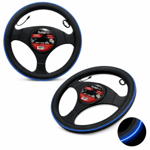 AZUL FUNDA PARA VOLANTE 38CM NEGRA CON LUZ AZUL