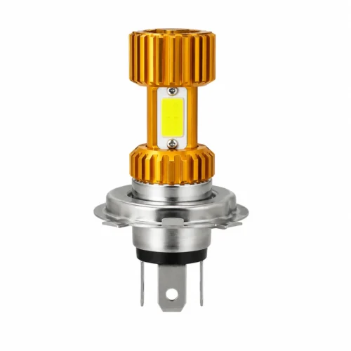FOCO DE LED PARA MOTOCICLETA 18W ENTRADA H4 DORADO (PZA)