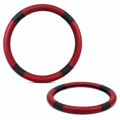 FUNDA PARA VOLANTE MEDIANA DE 38 CM DE COLOR ROJO. (PIEZA)