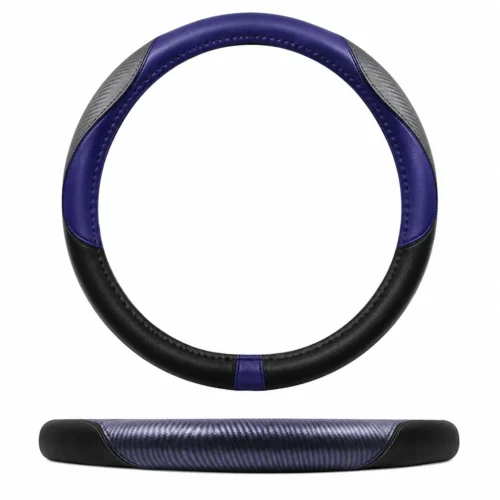 FU-3-367NB FUNDA PARA VOLANTE 38 CM NEGRA CON UNA SECCION PARTE INFERIOR COLOR AZUL (PIEZA)