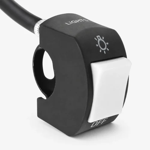 SWITCH PARA MOTOCICLETA 1 BOTON BLANCO (PZA)
