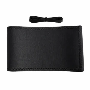 FUNDA DE VOLANTE 100% PIEL PREMIUM ALTACALIDAD PARA CAMIÓN 45CM(18") NEGRO