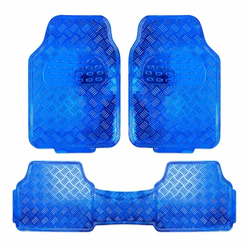 TAPETE CROMADO 3 PZAS AZUL 3.7KG