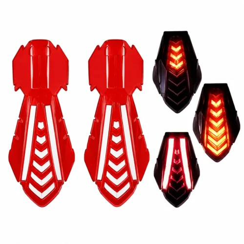 CUBRE PUÑOS PARA MOTOCICLETA UNIVERSAL ROJO 25 X 9.5CM (PAR)