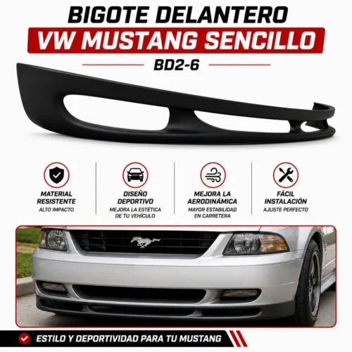 BD2-6 BIGOTE DELANTERO VW MUSTANG SENCILLO