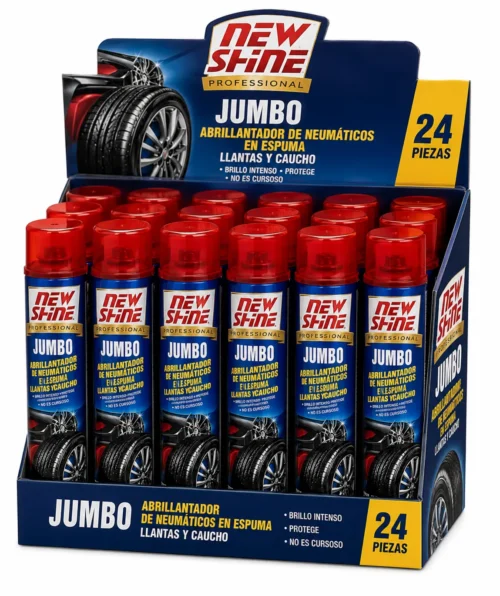 CAJA JUMBO NEWSHINE ABRILLANTADOR JUMBO AUTOMOTRIZ NEW SHINE CAJA 24 PIEZAS