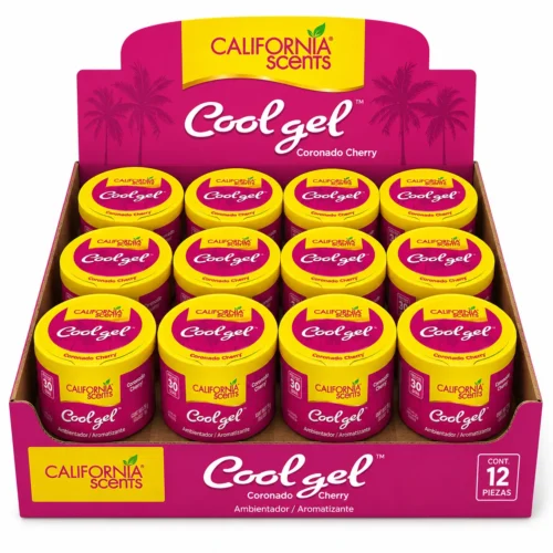 DEO-C12CE DESODORANTE CALIFORNIA SCENTS EN LATA EXHIBIDOR CON 12 PIEZAS CEREZA (EXHIBIDOR)