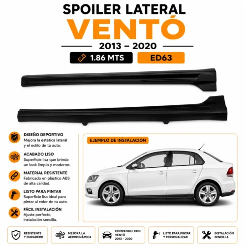 Spoiler lateral Ventó 2013 — 2020 1.86 MTS