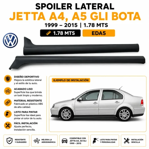 Spoiler lateral Jetta A4, A5 GLI bota 1999 — 2015 1.78 MTS