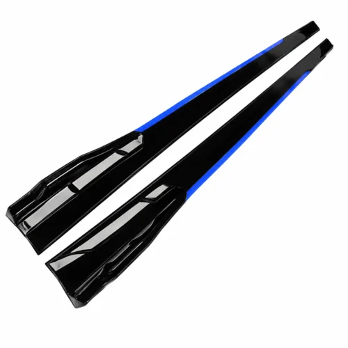 EST-U192B ESTRIBO LATERAL UNIVERSAL RECORTABLE 192 CM 4 PIEZAS NEGRO CON BORDE AZUL