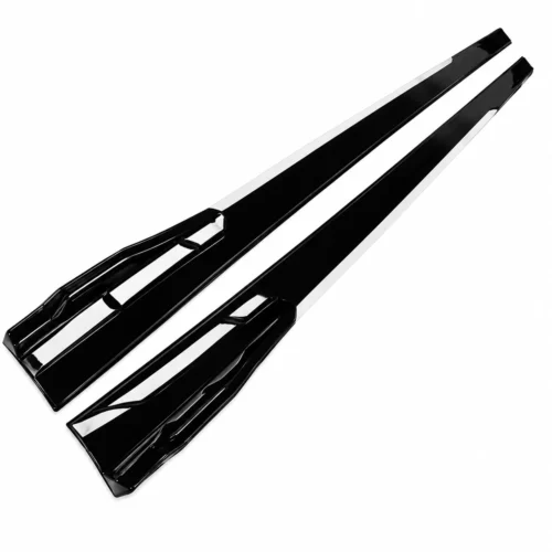 EST-U192C ESTRIBO LATERAL UNIVERSAL RECORTABLE 192 CM 4 PIEZAS NEGRO CON BORDE BLANCO