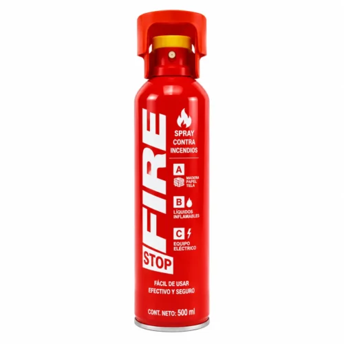 EXT-400 EXTINTOR DESECHABLE DE 400 ML FIRE STOP CON BASE
