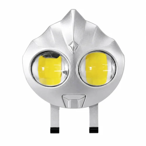 FARO TIPO ULTRA CON 2 HIPER LEDS 20W BLANCO/AMARILLO CON LUPA, 5 FUNCIONES DE ESTROBO Y CARCASA CROMADA
