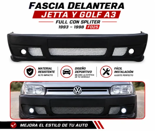 Fascia delantera Jetta y Golf A3 full con spliter 1993 — 1998