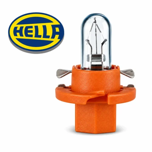 FO-HEBX8.4DO FOCO HELLA MINI 12V 1.1W BX8.4D BASE NARANJA