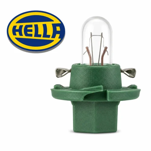 FO-HEBX8.4DV FOCO HELLA MINI 12V 2W BX8.4D BASEBLANCA/VERDE