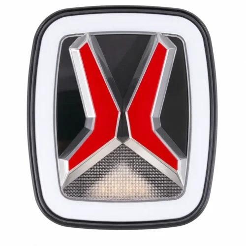PLAFON CUADRADO CON OJO DE ANGEL 4 LEDS TIPO JEEP 12/24V MULTIFUNCIONES