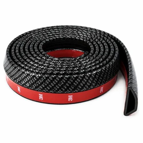 MOLDURA TIPO SPOILER FLEXIBLE 2.5M BRILLANTE NEGRO