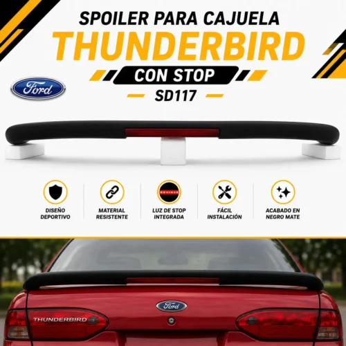 Spoiler para cajuela Thunderbird con stop