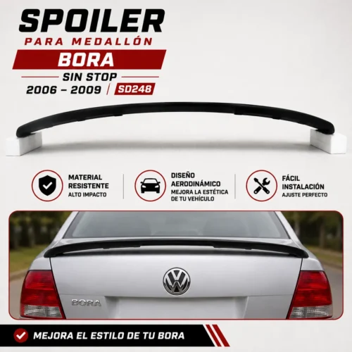 SD248 Spoiler para medallón Bora sin stop 2006 — 2009