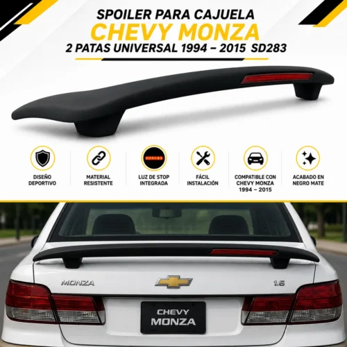 Spoiler para cajuela Chevy monza 2 patas universal 1994 — 2015