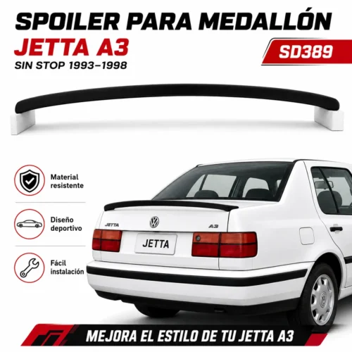 SD389 Spoiler para medallón Jetta A3 sin stop 1993 — 1998
