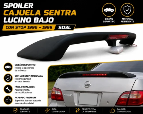 Spoiler cajuela Sentra lucino bajo con stop 1996 — 1999
