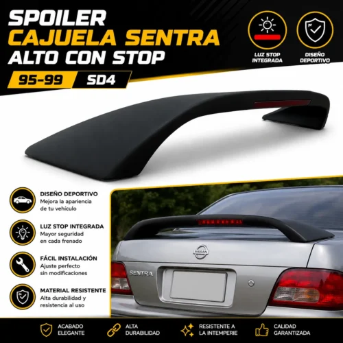 SPOILER CAJUELA SENTRA ALTO CON STOP 95-99