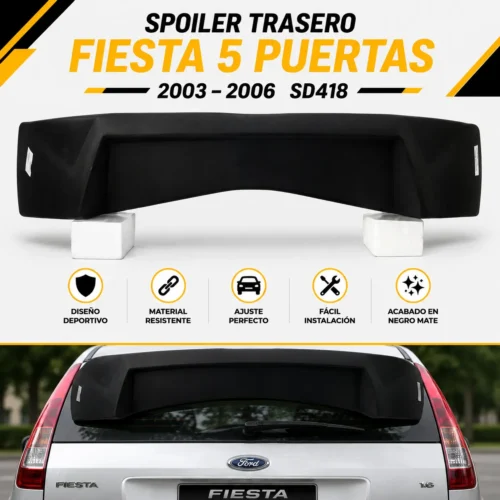 Spoiler trasero Fiesta 5 puertas 2003 — 2006