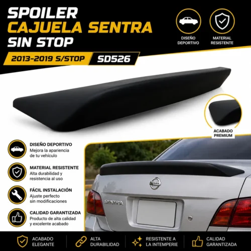SPOILER CAJUELA SENTRA SIN STOP 2013-2019 S/STOP