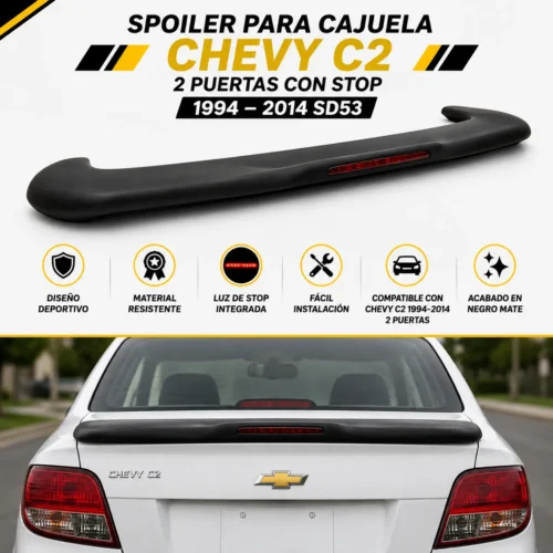 Spoiler para cajuela Chevy C2 2 puertas con stop 1994 — 2014