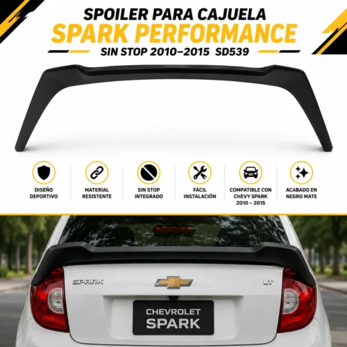 Spoiler para cajuela Spark performance sin stop 2010—2015