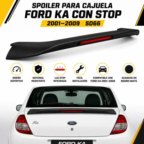 Spoiler para cajuela Ford Ka con stop 2001 — 2009